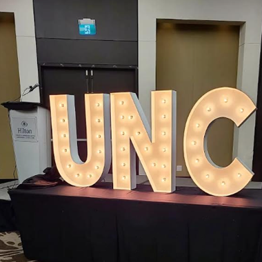 UNC Marquee Letters