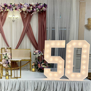 Deco Marquee Number 50