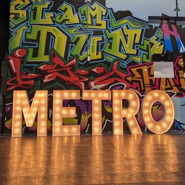 Marquee Letters METRO