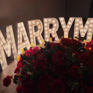 Marry Me Marquee Letters for Rent